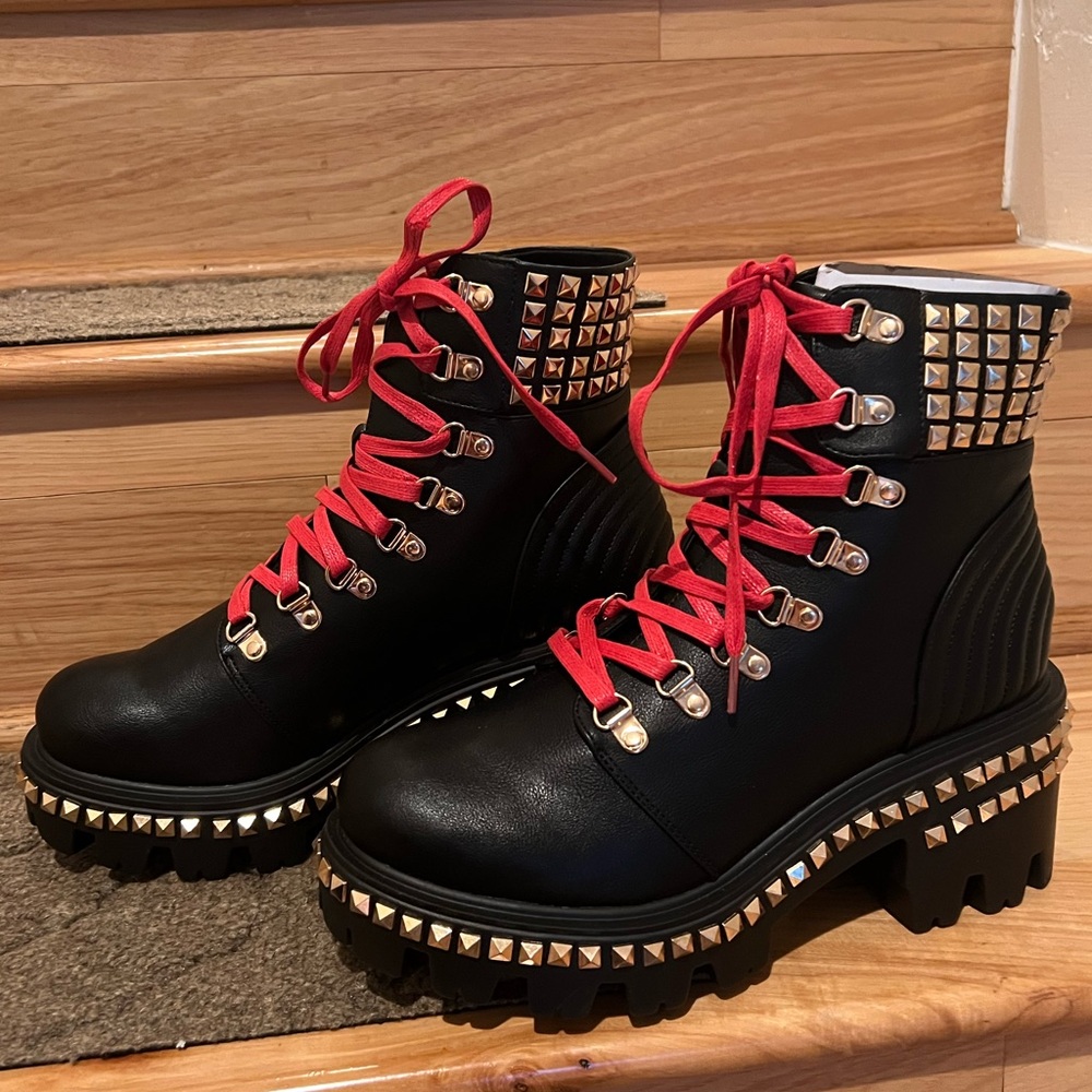 Faux Leather Boots